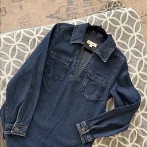 Warp + Weft Denim Mini Dress